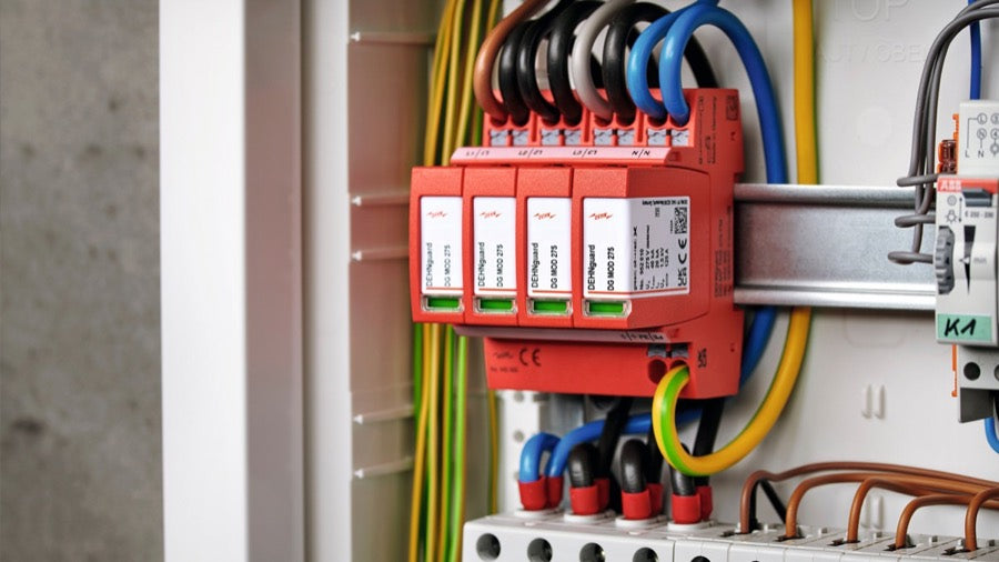 Surge protection installed in a switchboard